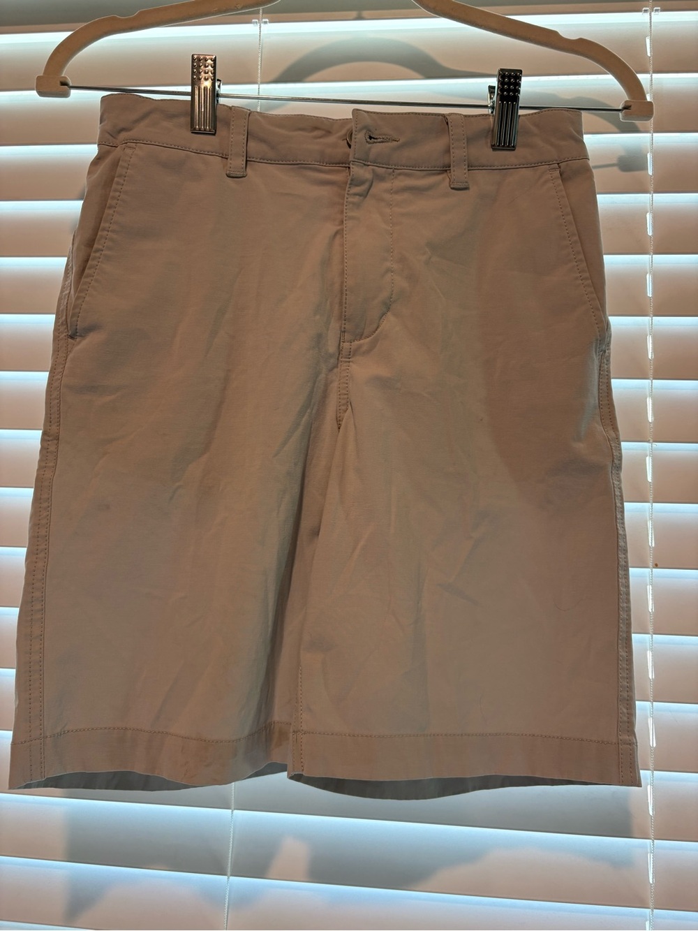 Southern Tide Boys Light Khaki Performance Flat-Front Shorts